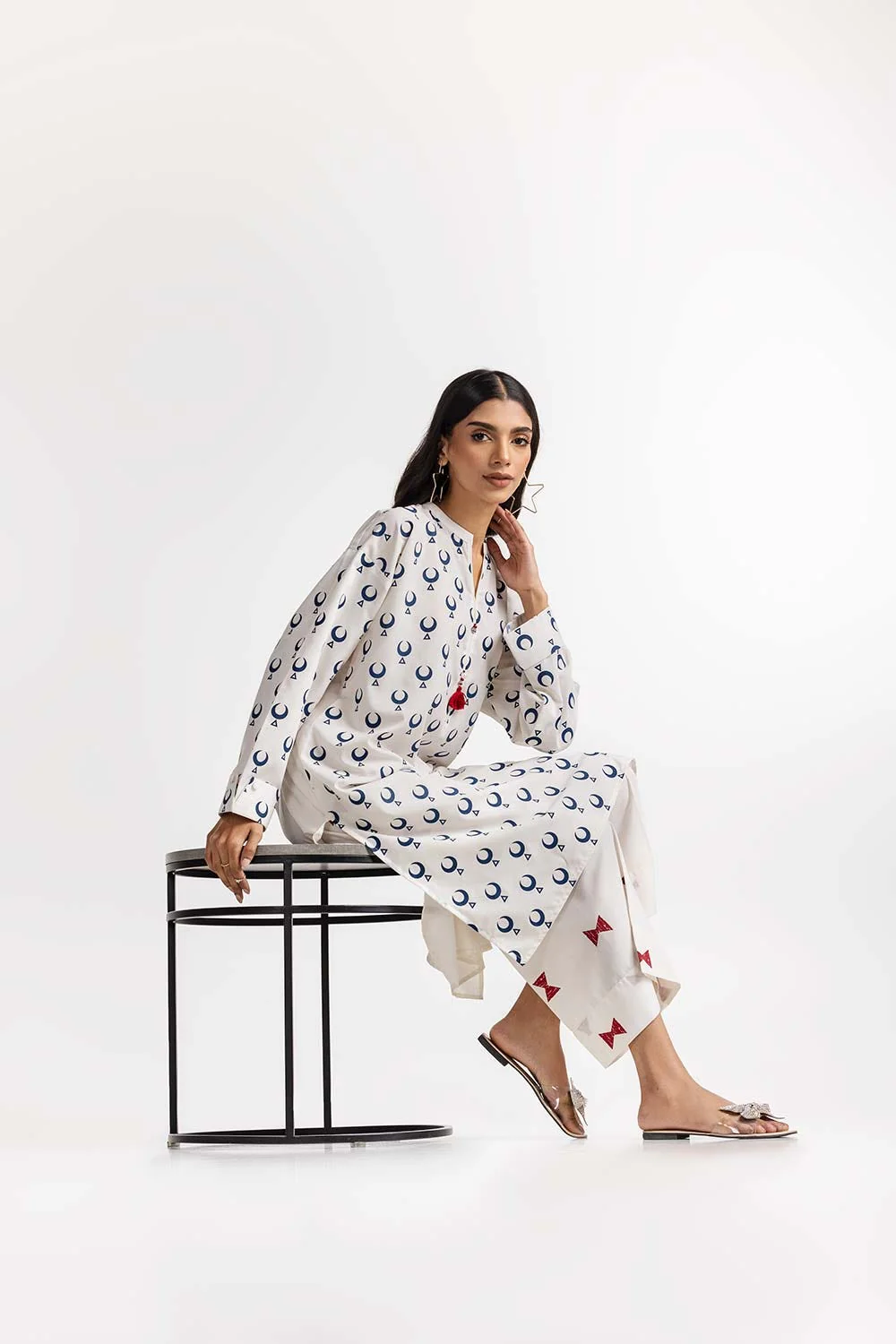 Poly Viscose Block Printed Co-Ord Set - Image 5