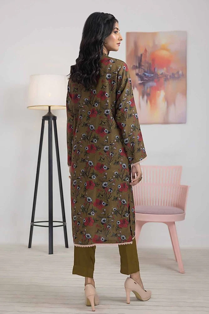 Printed Dhanak Unstitched Shirt - Image 6