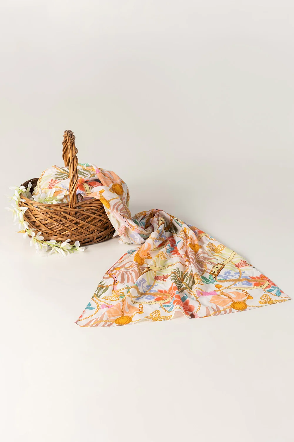 Printed Khadi Scarf - Image 2