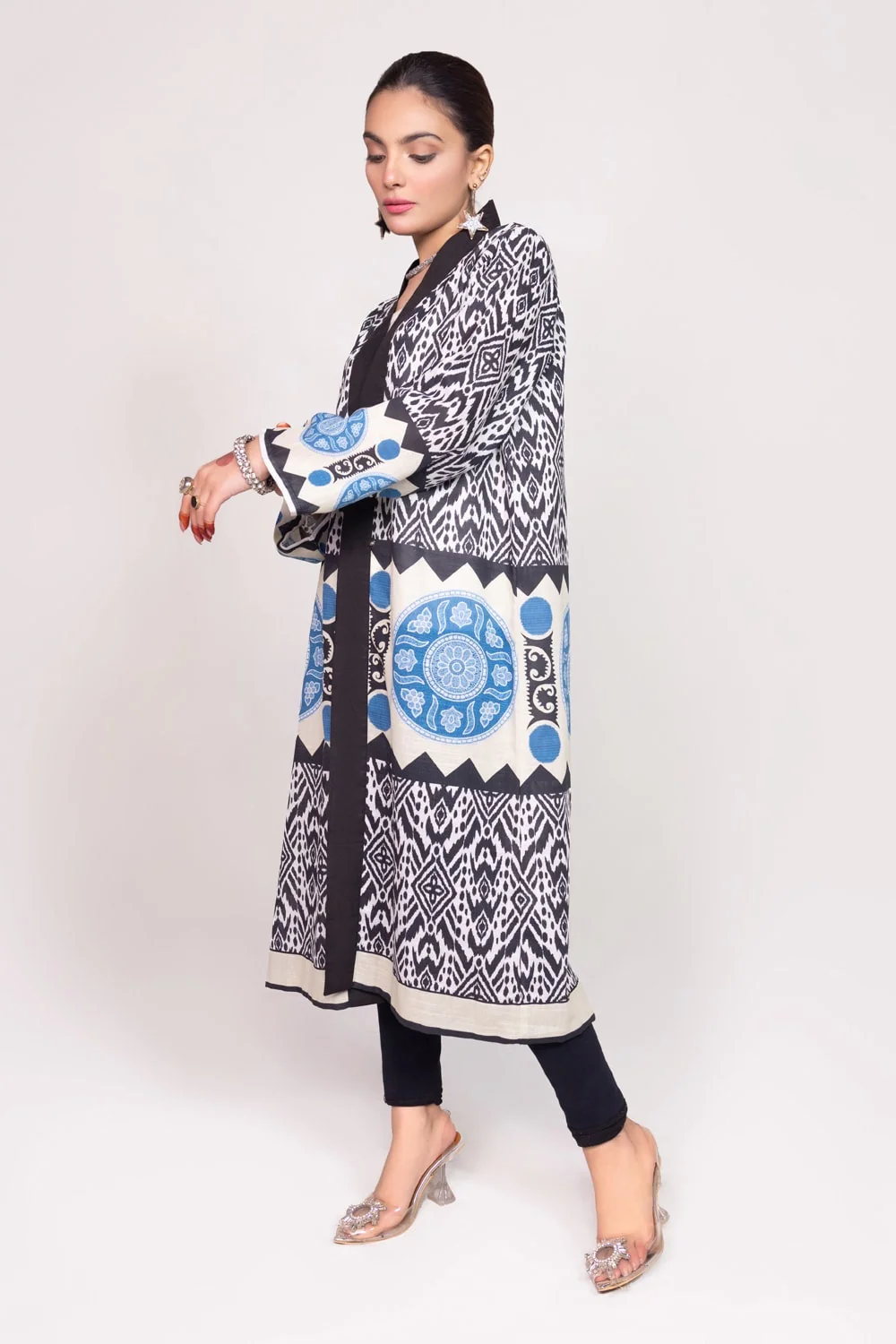 Printed Melody Printed Gown Shirt - Image 4