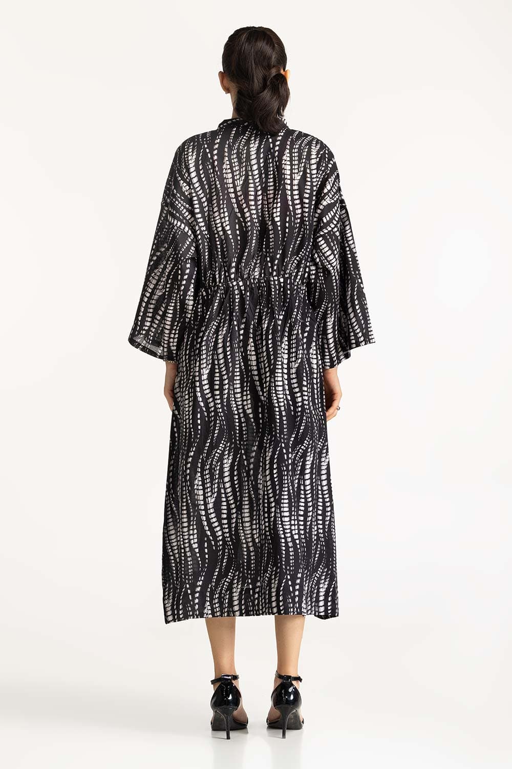 Printed V-Neck Dress - Image 6