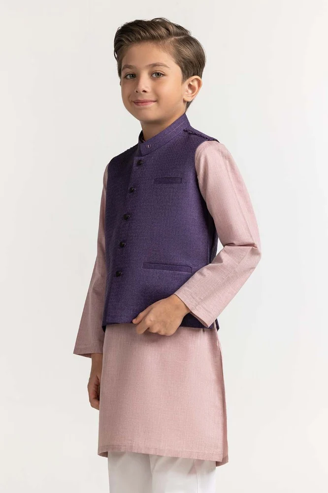 Purple Styling Waist Coat KWC-PD23-012 - Image 5