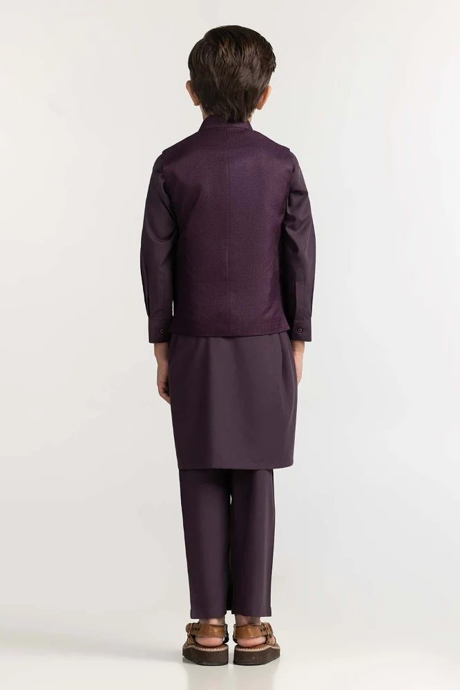 Purple Styling Waist Coat KWC-PD23-016 - Image 4
