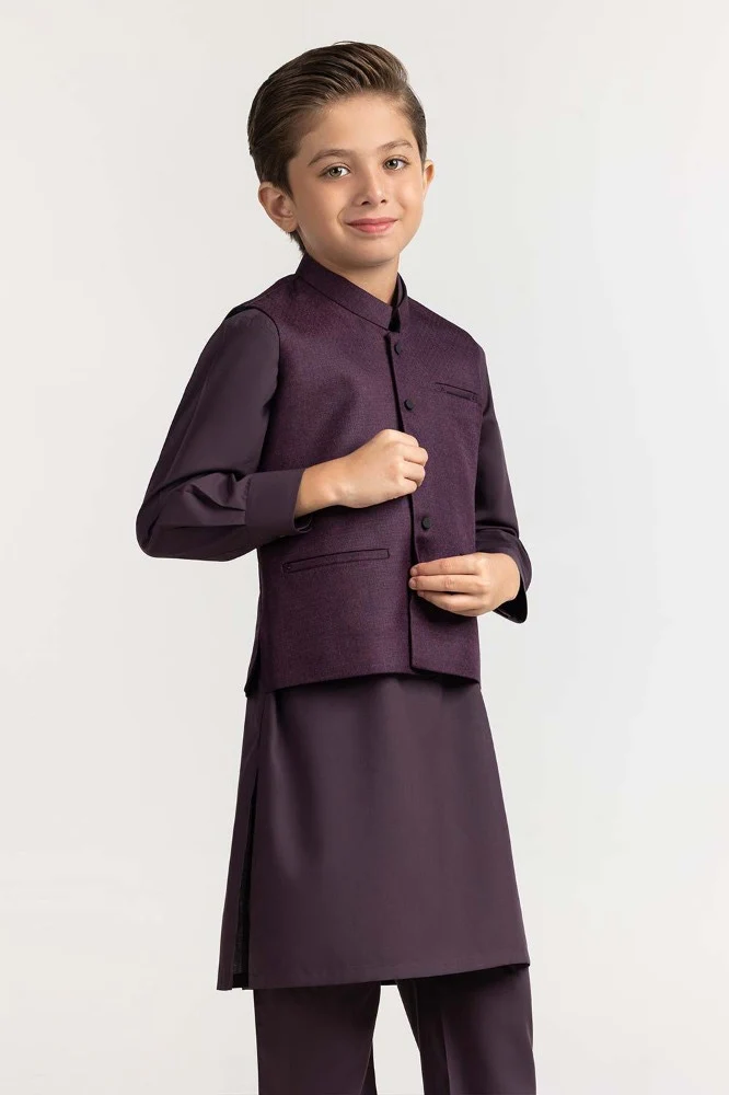 Purple Styling Waist Coat KWC-PD23-016 - Image 6