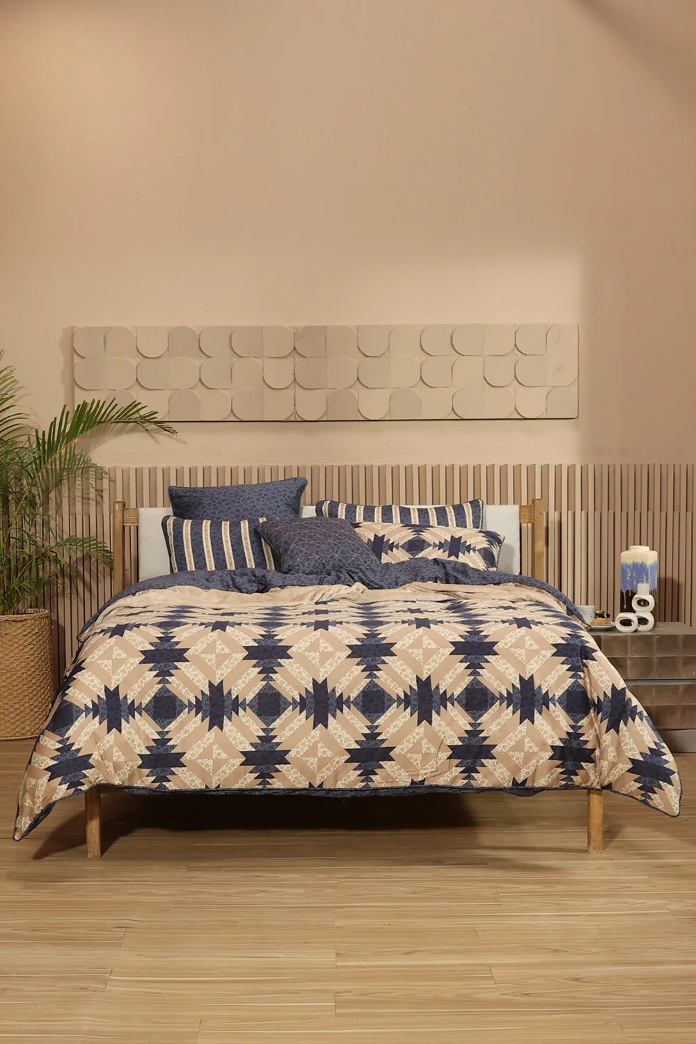 Quad Patch T-200 Quilt Cover Set
