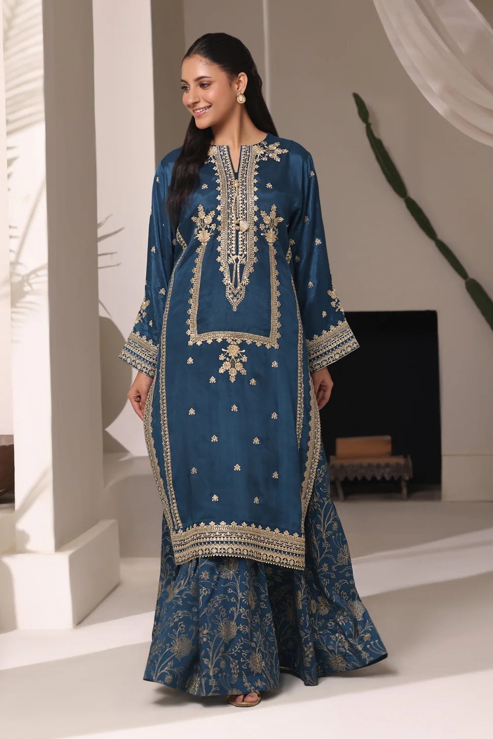 Rawsilk Embroidered Shirt And Trouser - Image 3