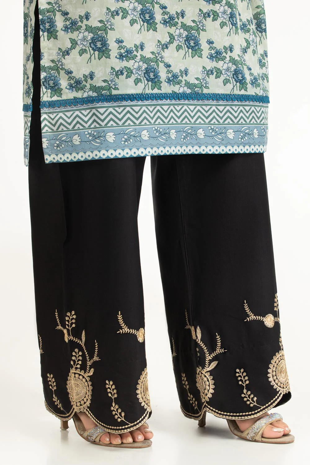 Rawsilk Embroidered Trouser - Image 2