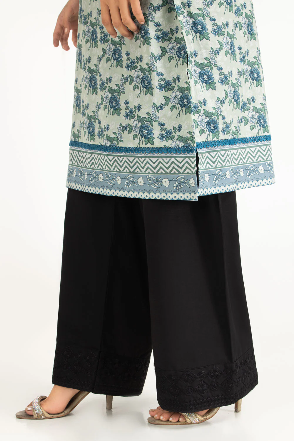 Rawsilk Embroidered Trouser - Image 2