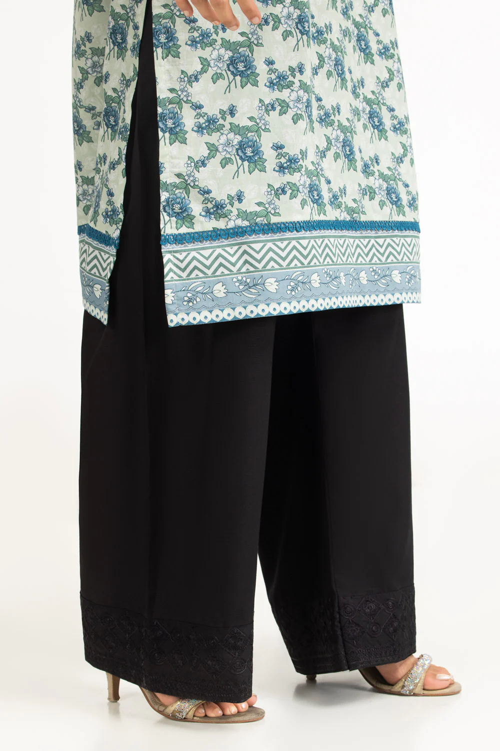 Rawsilk Embroidered Trouser - Image 3