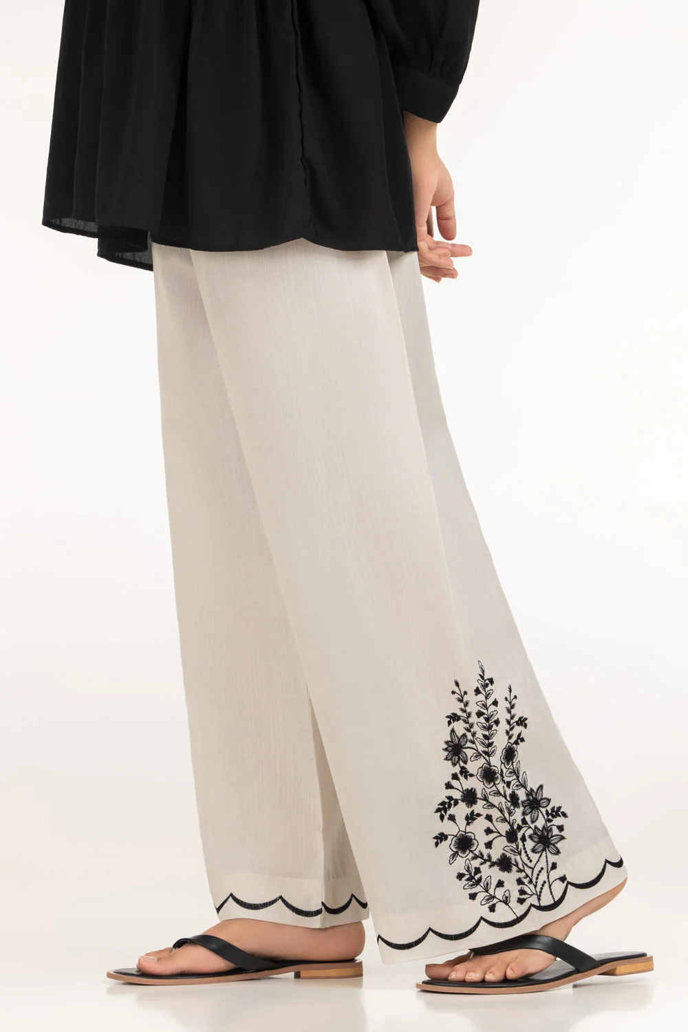 Rawsilk Embroidered Trouser - Image 3