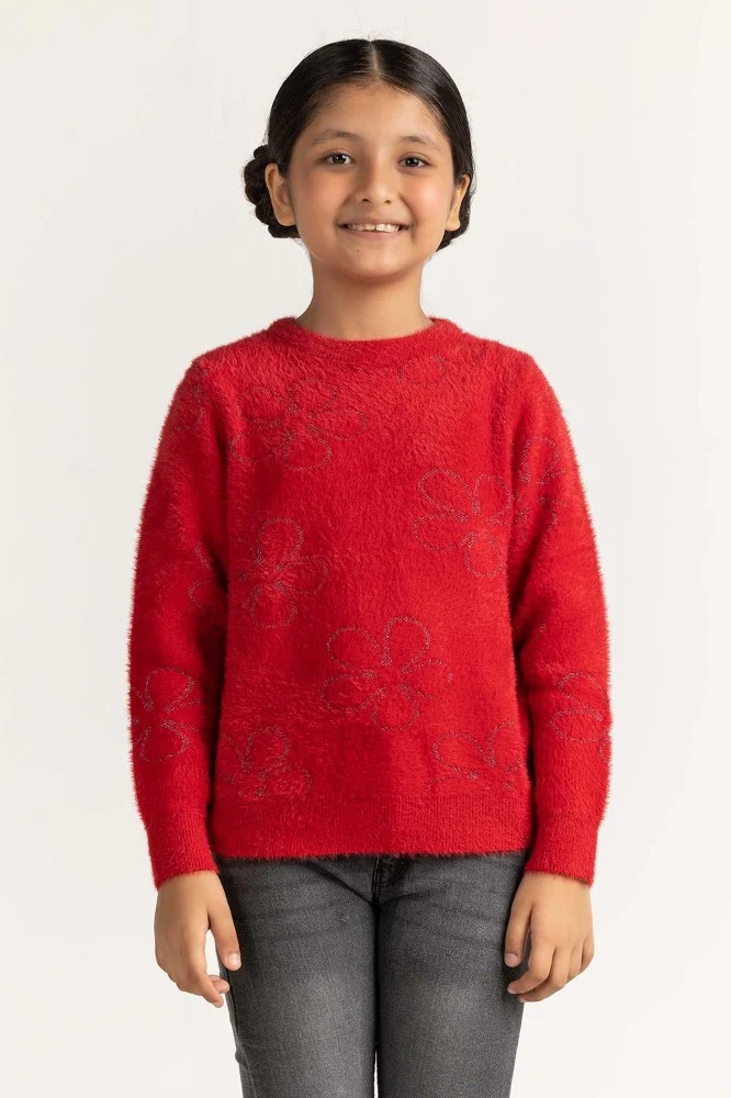 Red Basic Sweater - Image 2