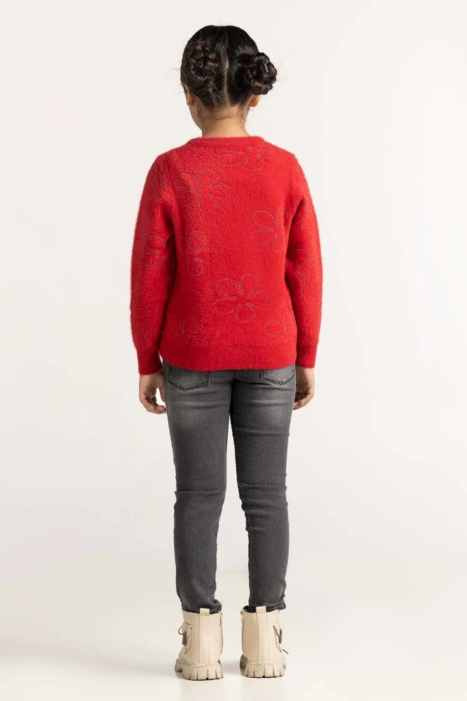 Red Basic Sweater - Image 3