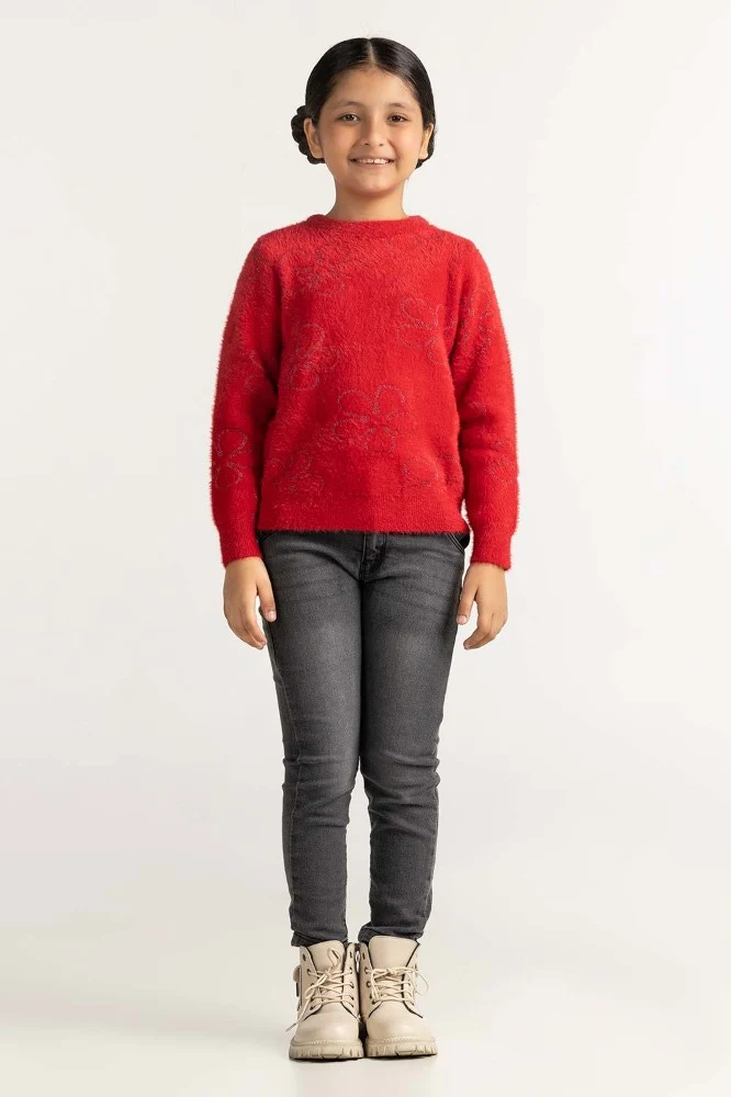 Red Basic Sweater - Image 5
