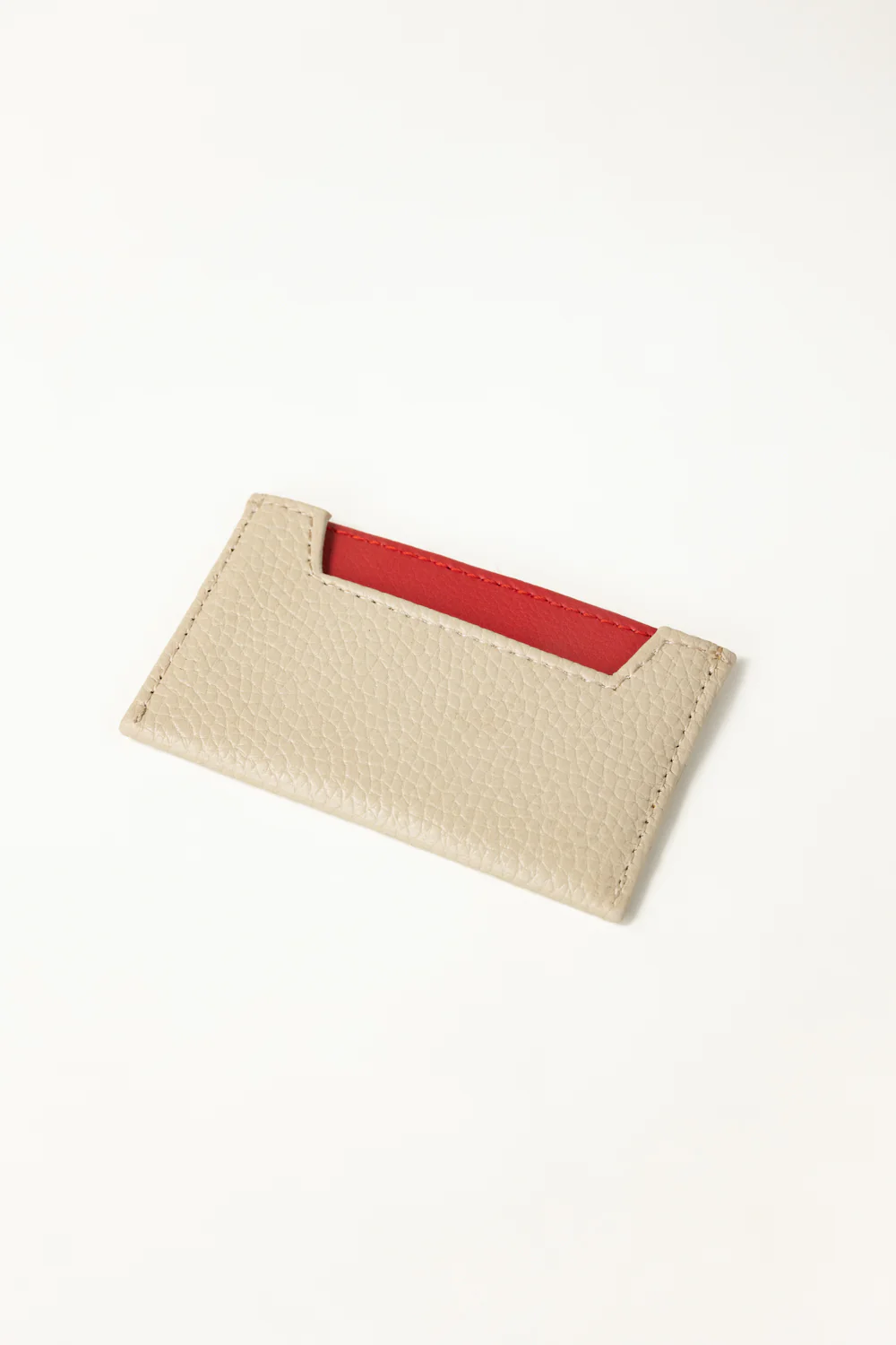 Red Beige Card Holder - Image 3