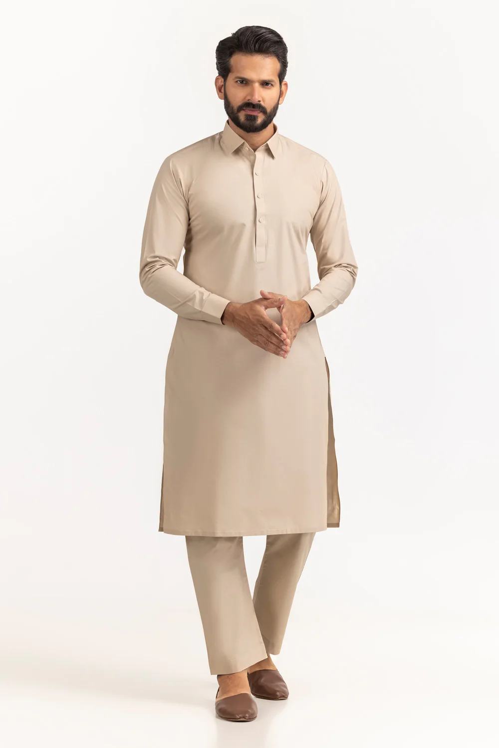 Red Gold Latha Unstitched Fabric Cotton-LF - Image 86