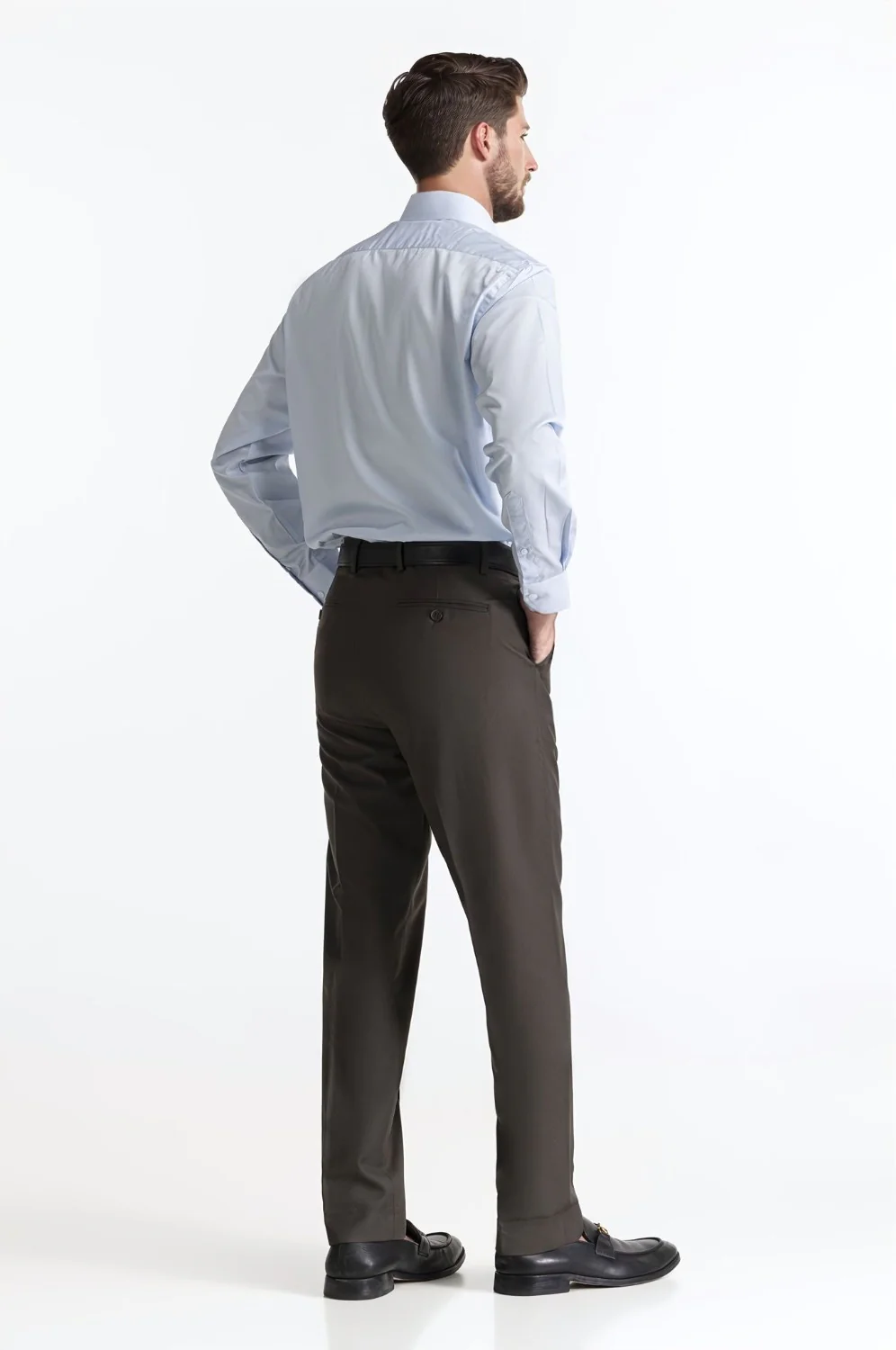 Regular Fit Blended Dress Pant - Image 4