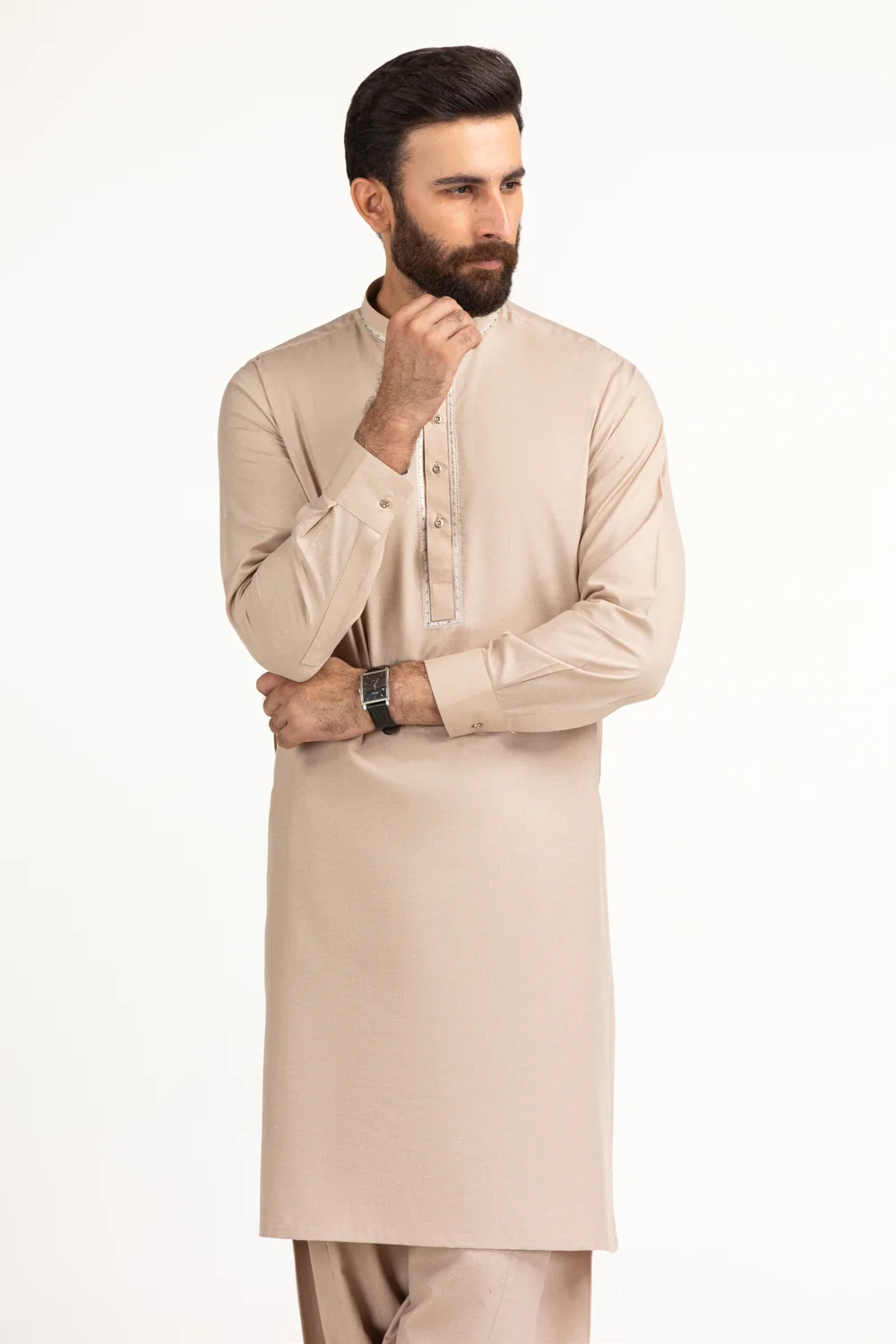 Regular Fit Embroidered Suits
