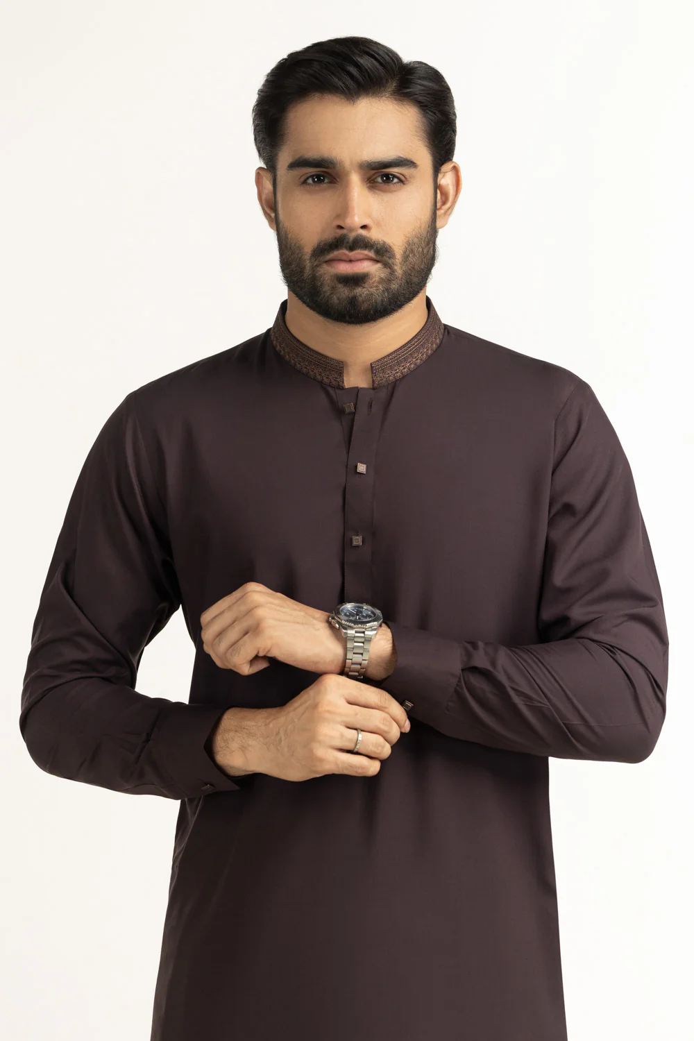 Regular Fit Embroidered Suits