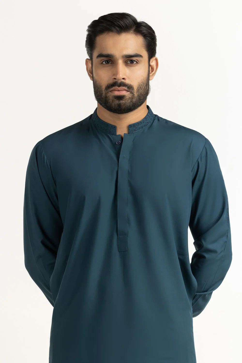 Regular Fit Embroidered Suits
