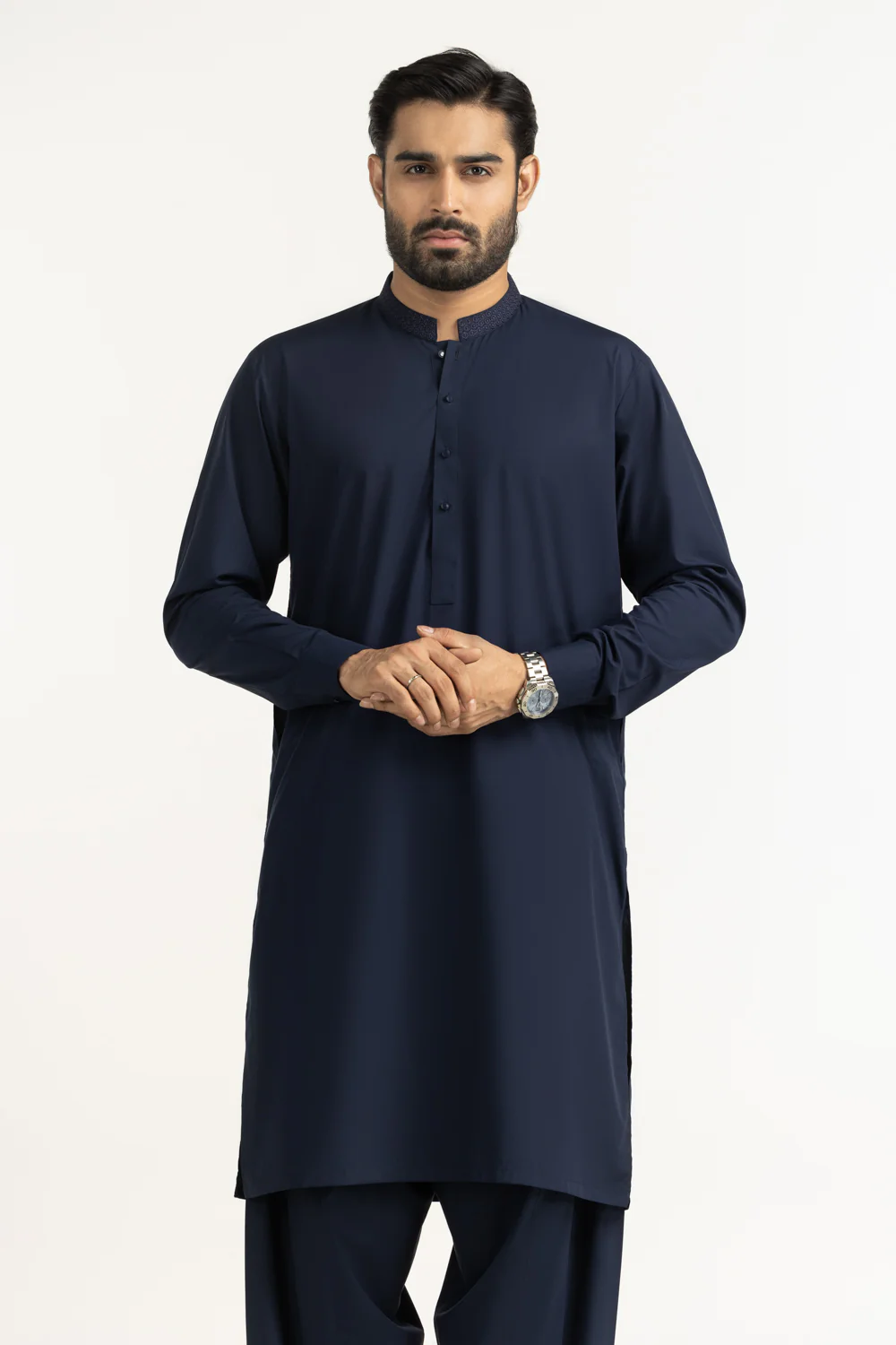 Regular Fit Embroidered Suits
