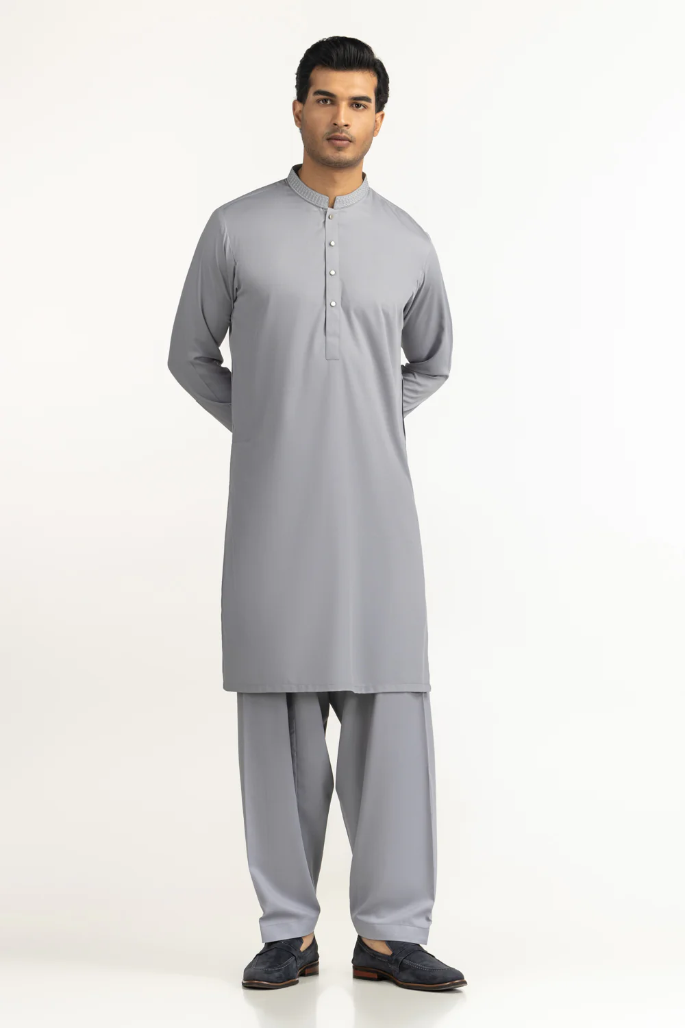Regular Fit Embroidered Suits