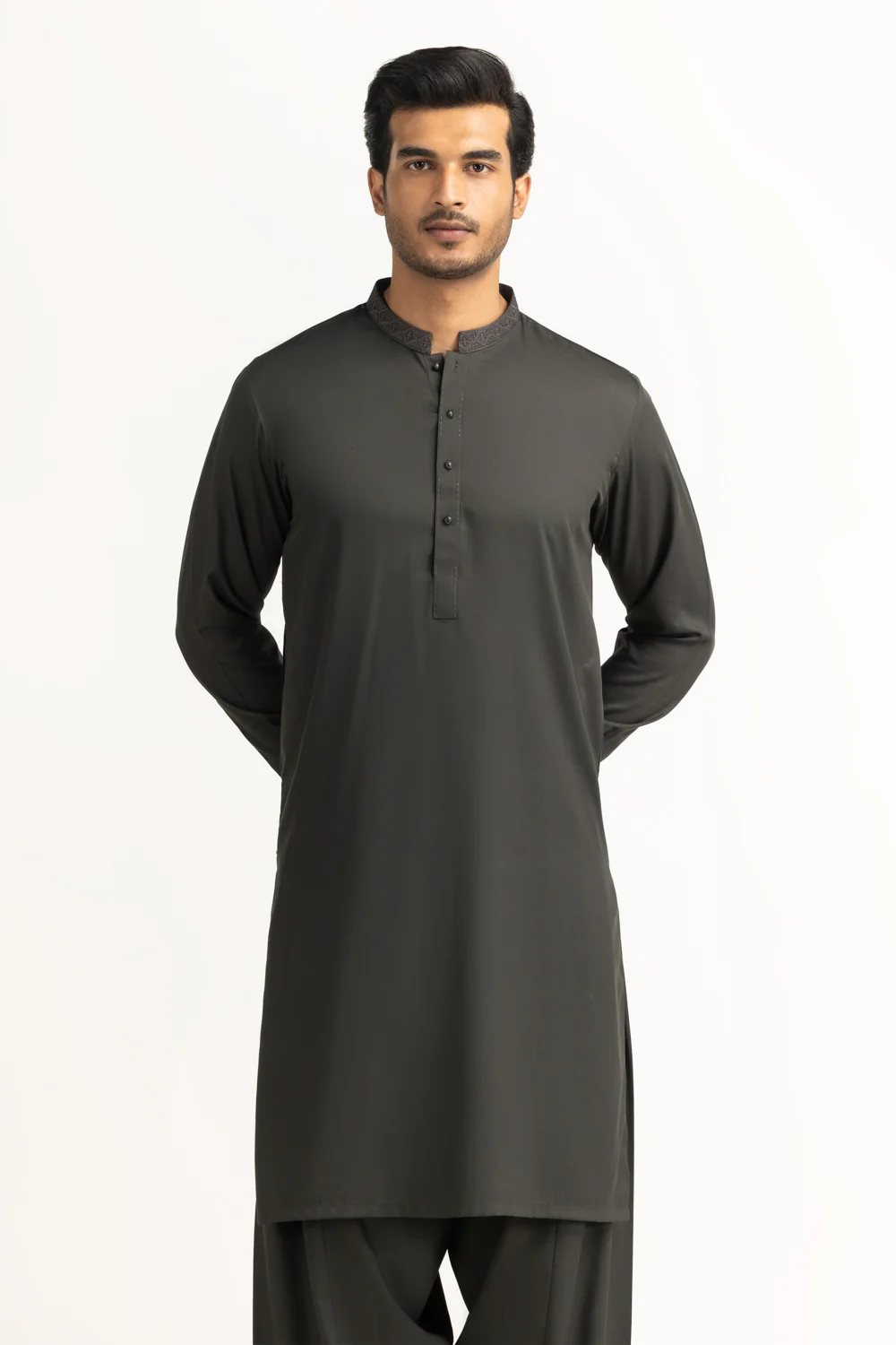 Regular Fit Embroidered Suits