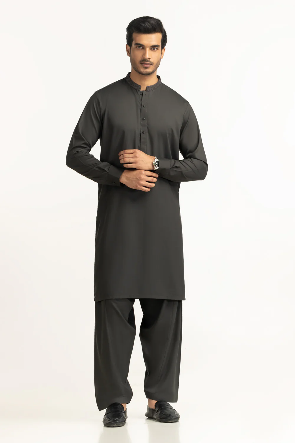 Regular Fit Embroidered Suits - Image 6