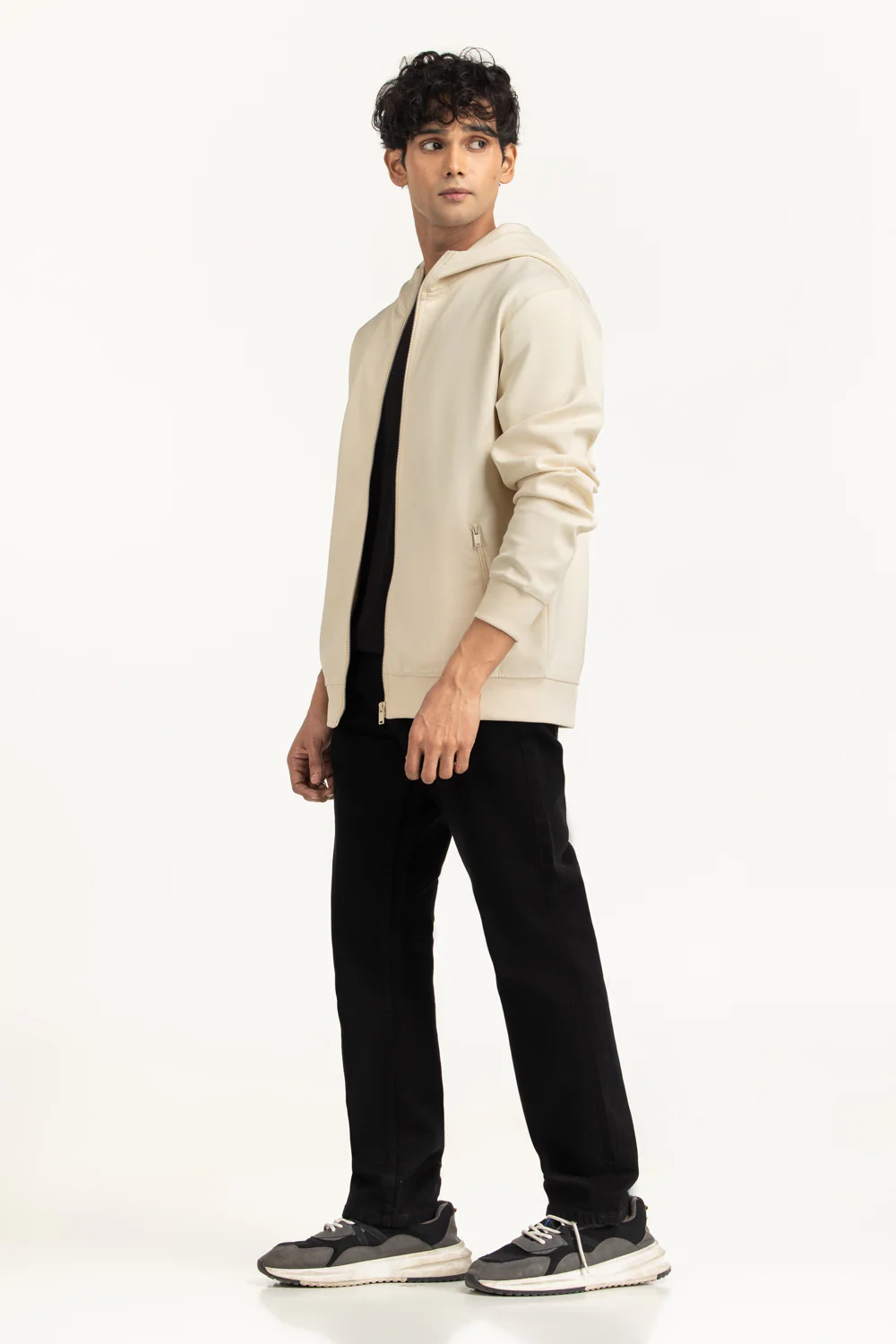 Regular Fit Hooded Zipper - Image 3