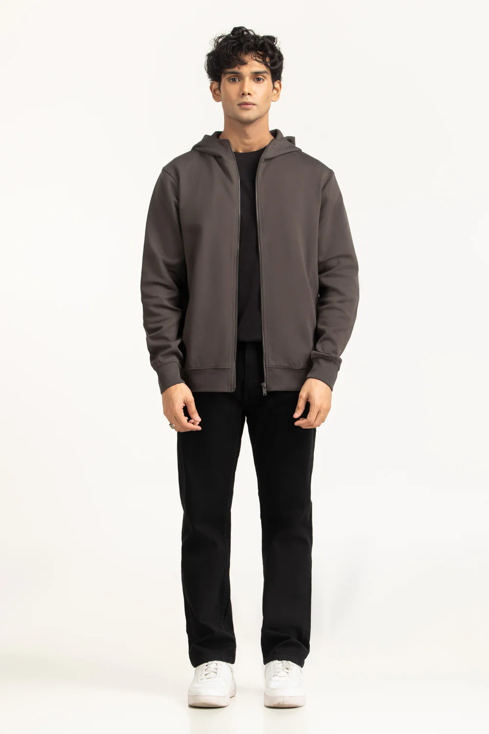 Regular Fit Hooded Zipper - Image 6