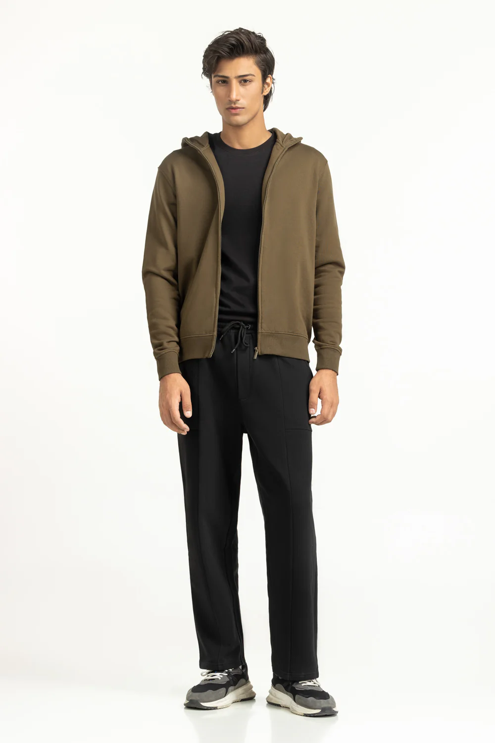 Regular Fit Hooded Zipper - Image 3