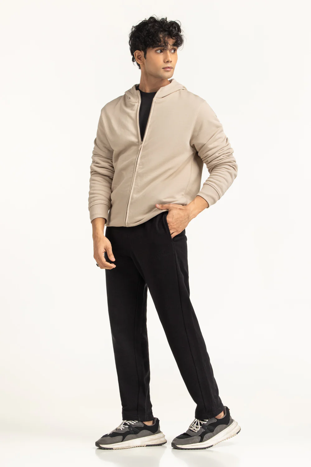 Regular Fit Hooded Zipper - Image 3