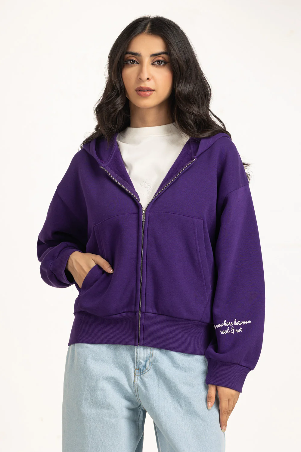 Regular Fit Hooded Zipper - Image 3