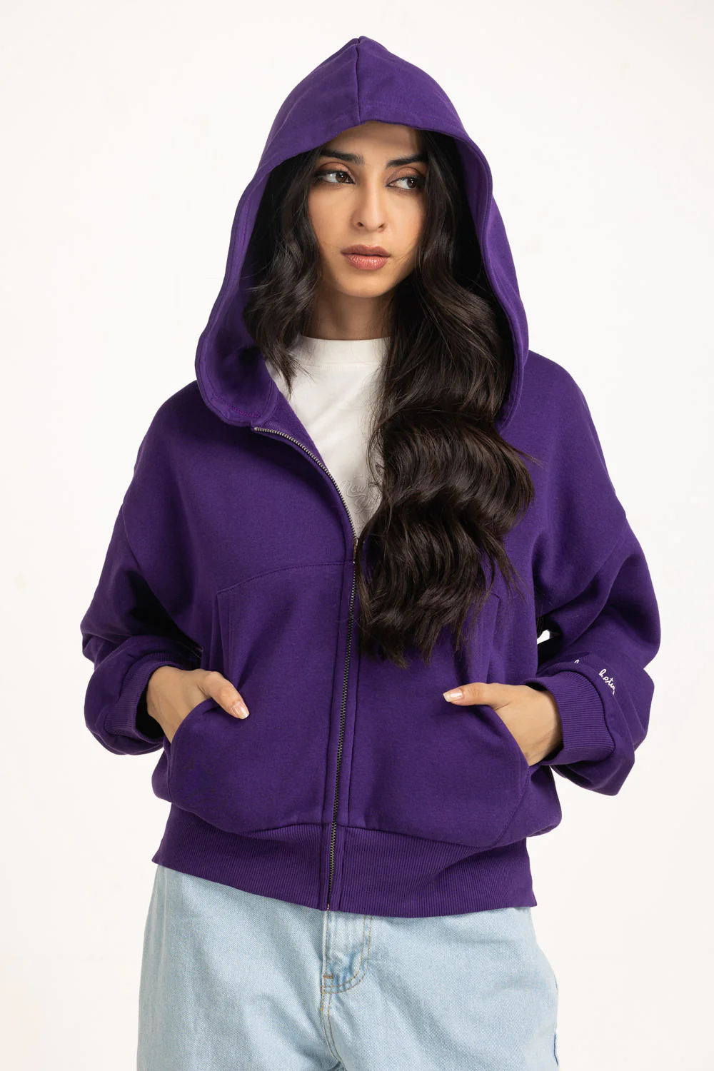 Regular Fit Hooded Zipper - Image 4