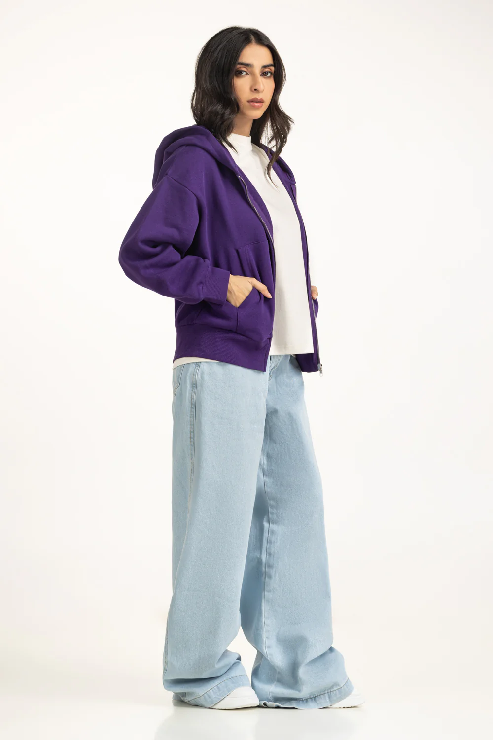 Regular Fit Hooded Zipper - Image 5
