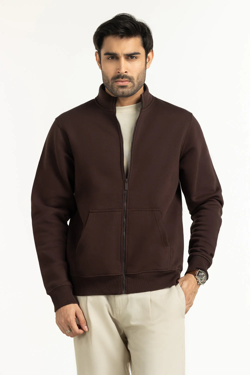 Regular Fit Knitted Jacket