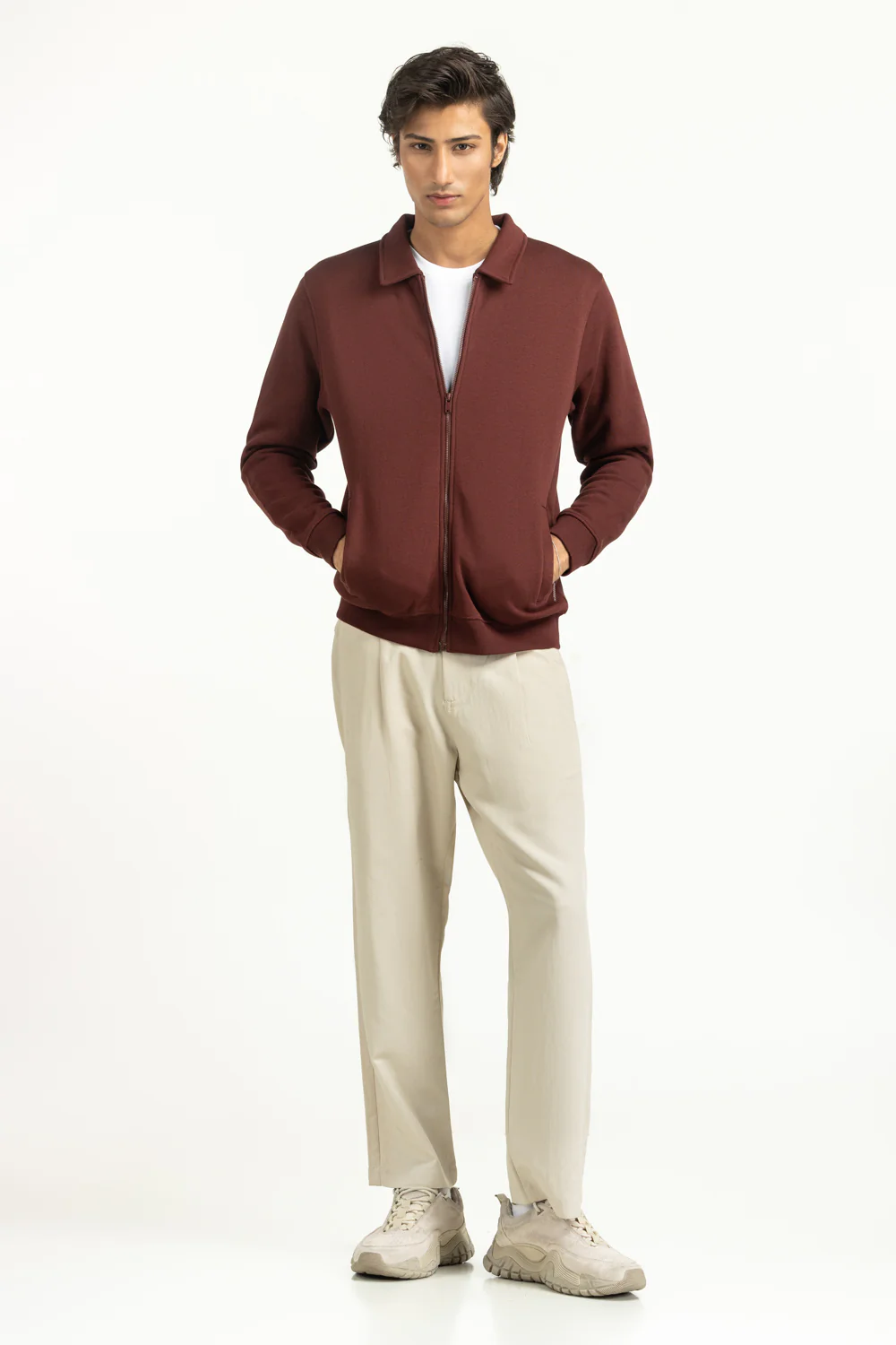 Regular Fit Knitted Jacket - Image 5