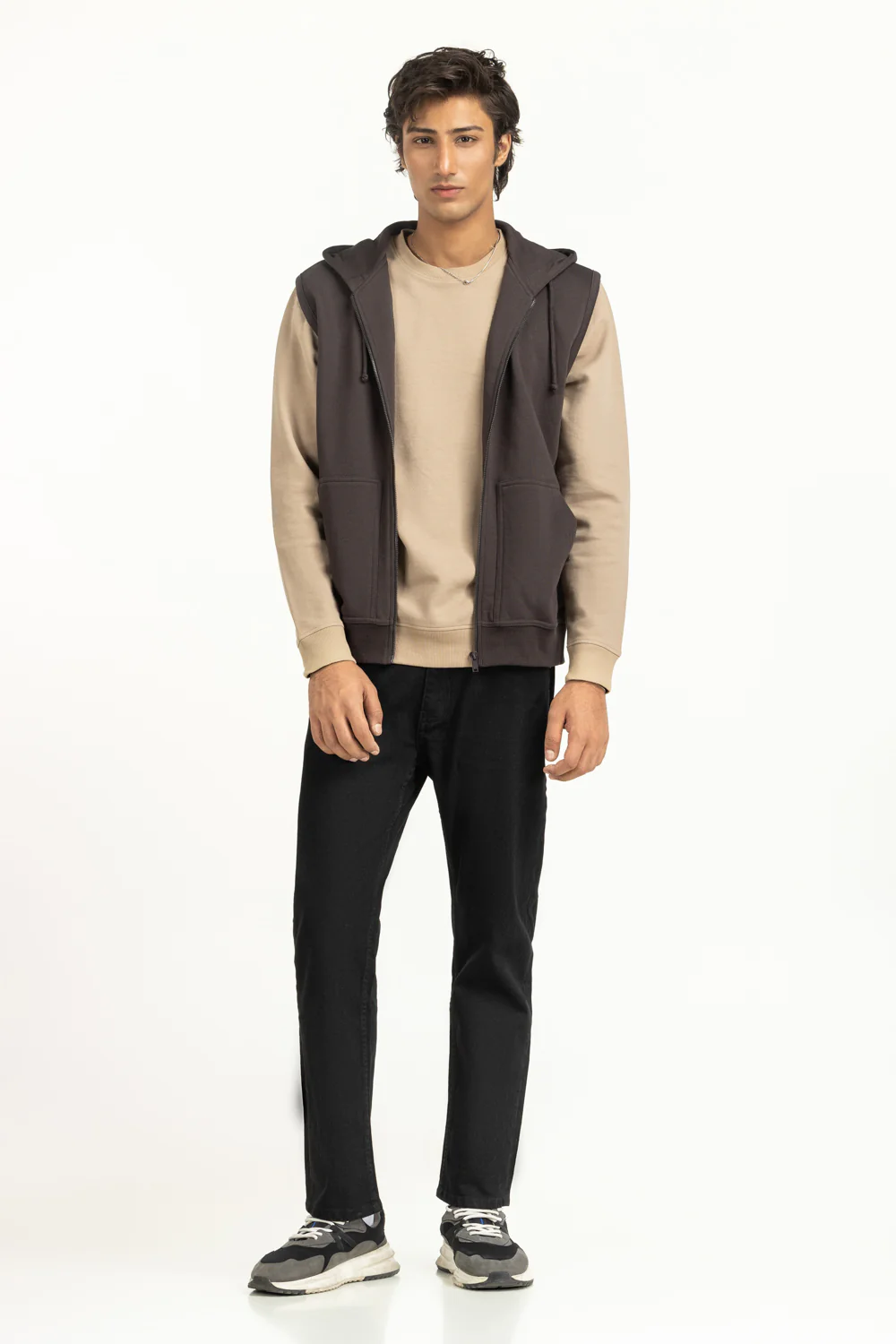 Regular Fit Knitted Vest - Image 3