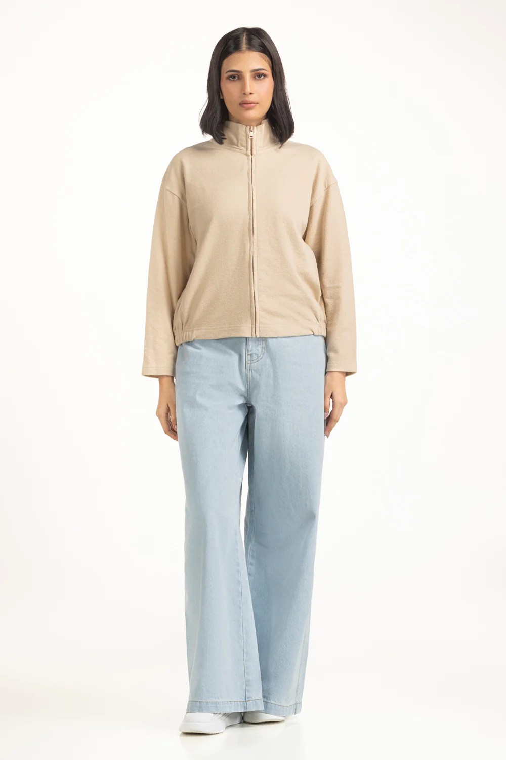 Regular Fit Knitted Zipper