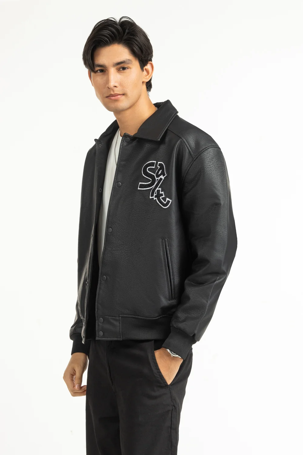 Regular Fit PU Jackets - Image 4