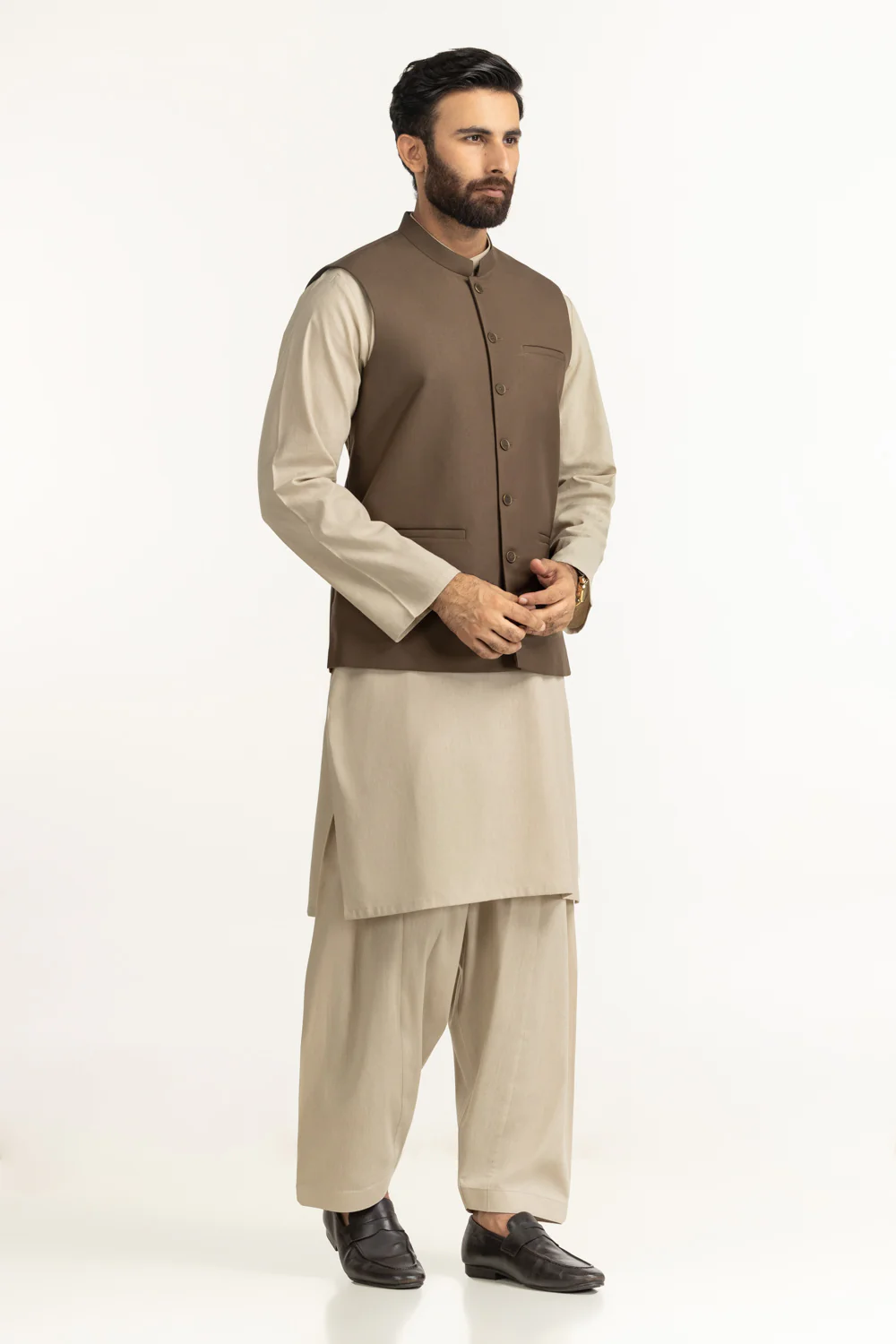 Regular Fit Styling Waist Coat - Image 3