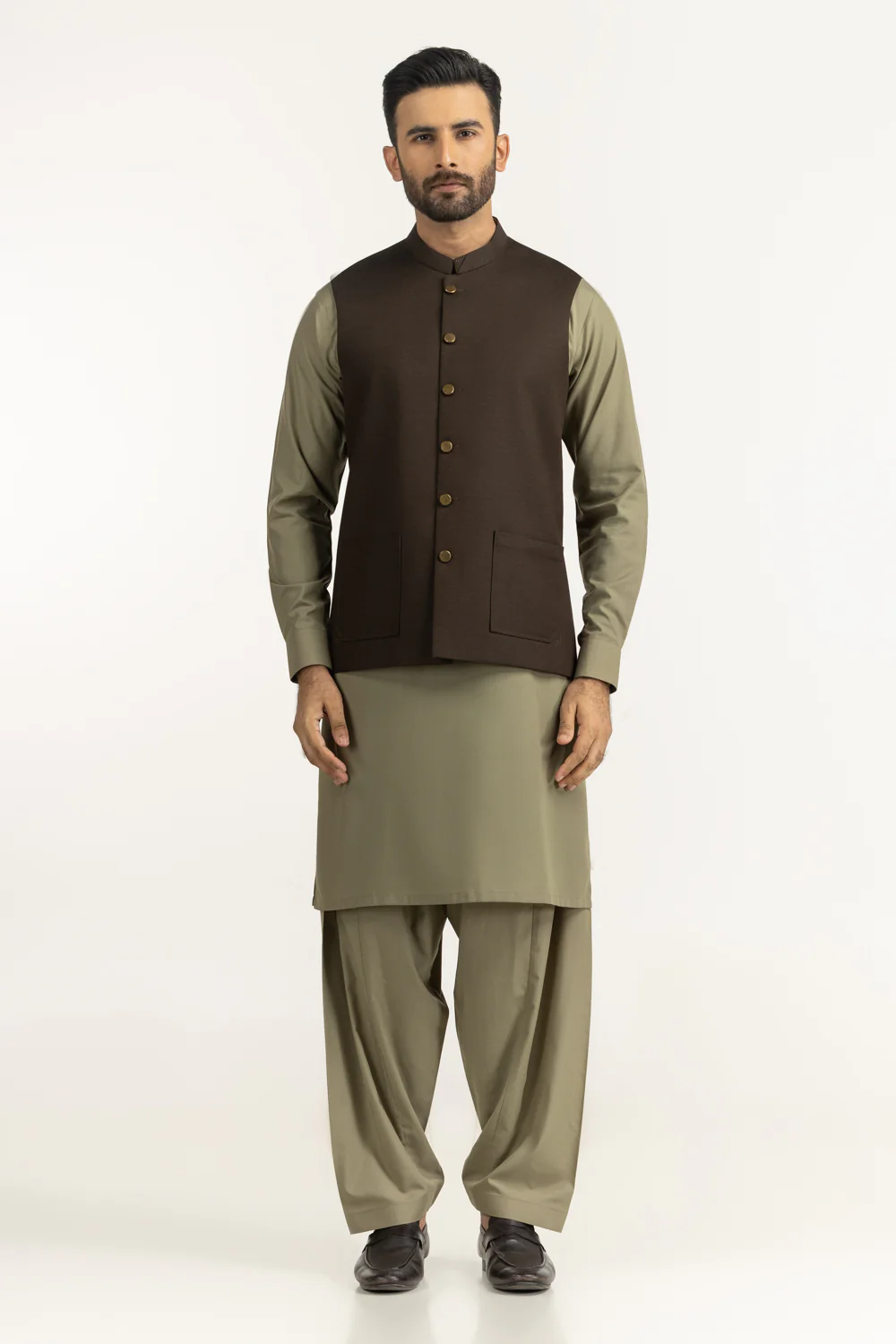 Regular Fit Styling Waist Coat - Image 6