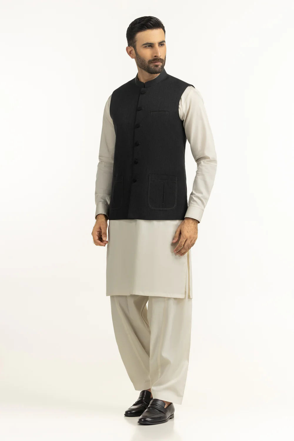 Regular Fit Styling Waist Coat - Image 3
