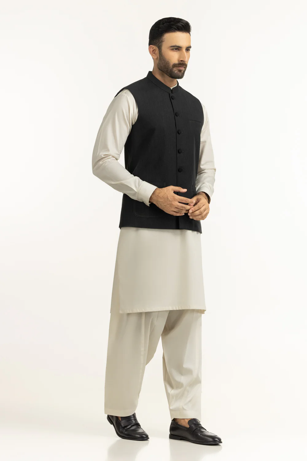 Regular Fit Styling Waist Coat - Image 4