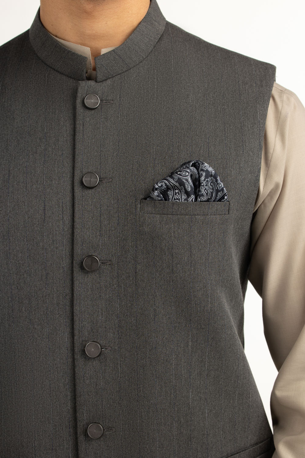 Regular Fit Styling Waist Coat - Image 2