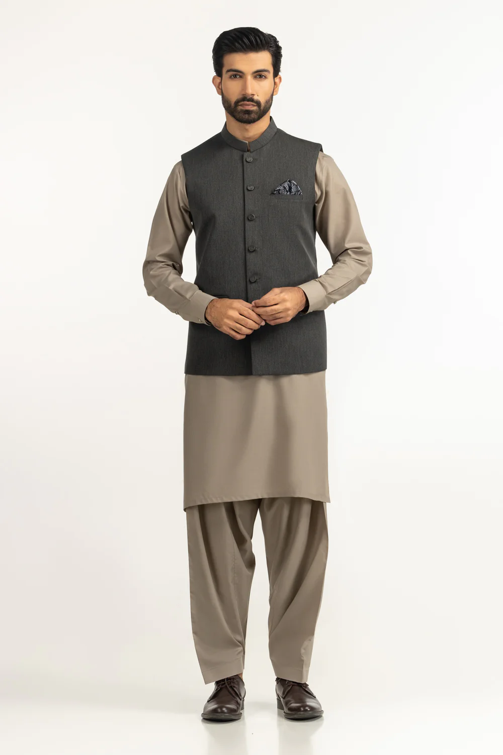 Regular Fit Styling Waist Coat - Image 3