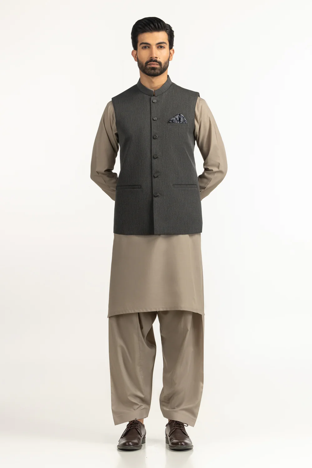 Regular Fit Styling Waist Coat - Image 6