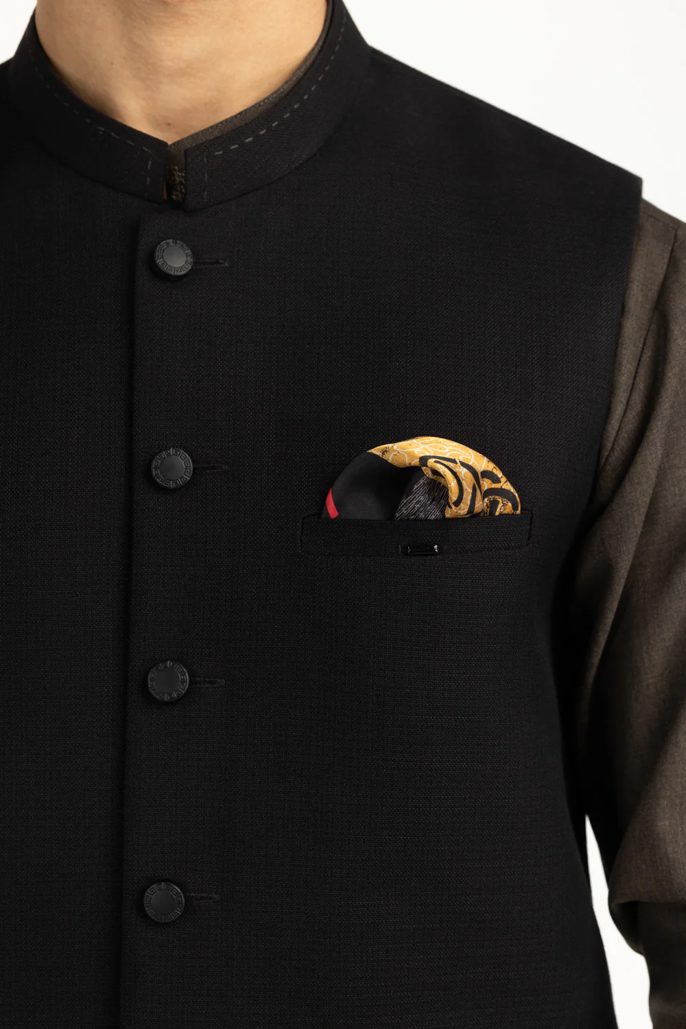 Regular Fit Styling Waist Coat - Image 2