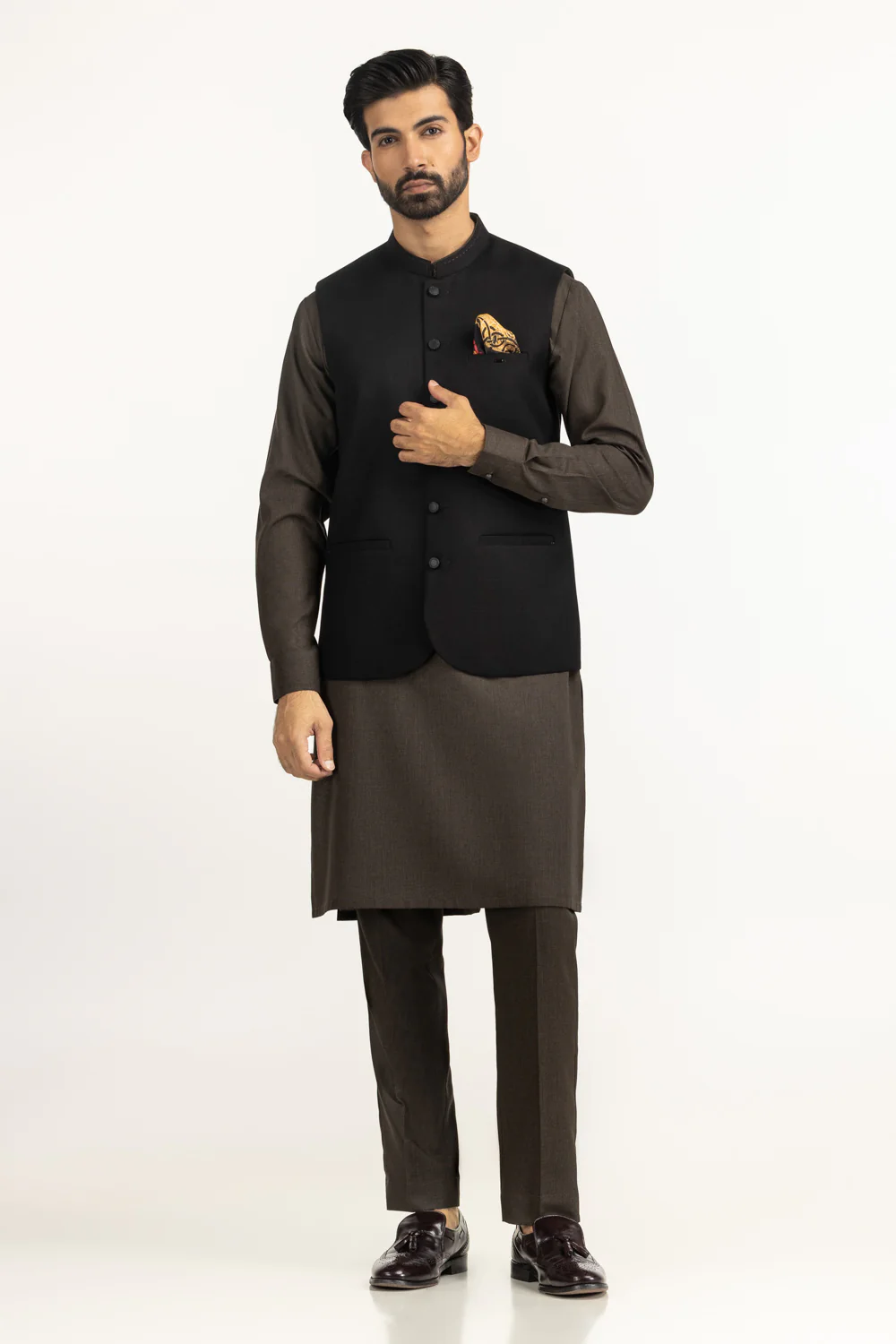 Regular Fit Styling Waist Coat - Image 3