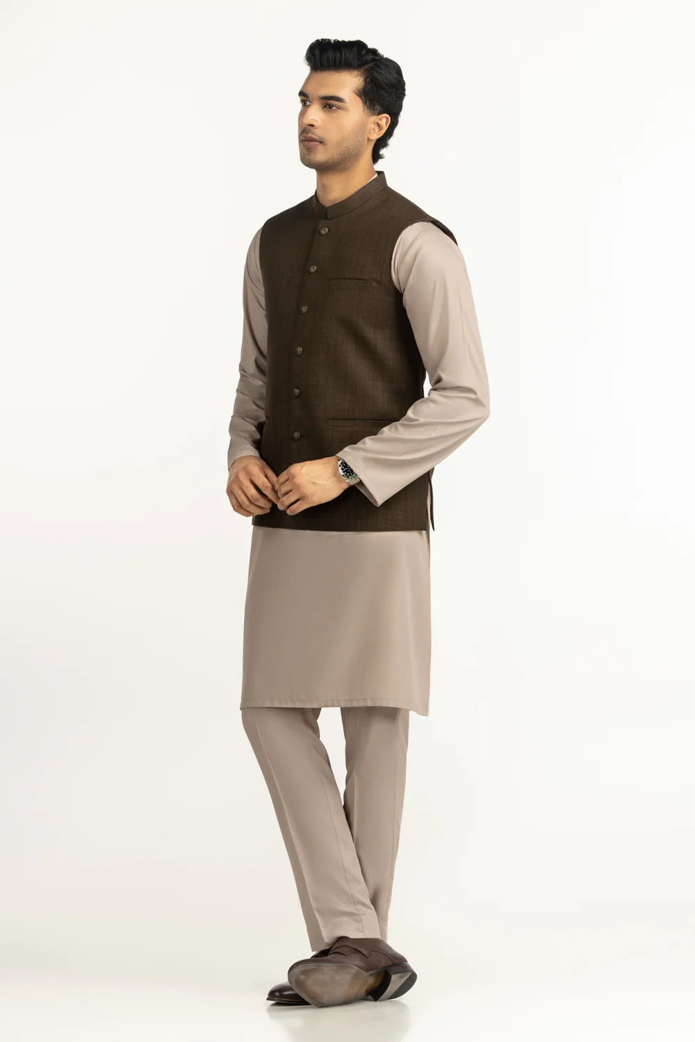 Regular Fit Styling Waist Coat - Image 5