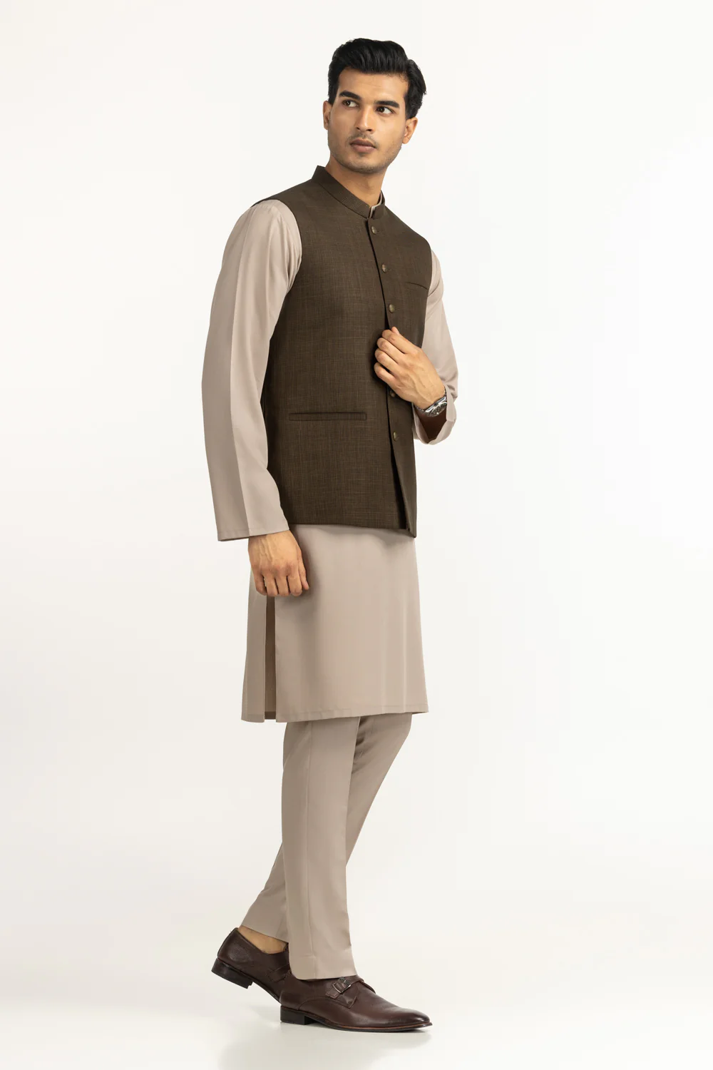 Regular Fit Styling Waist Coat - Image 6